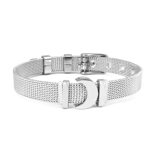 Mesh Stainless Steel Bracelet Bracelet Jewelry. FRONT VIEW
