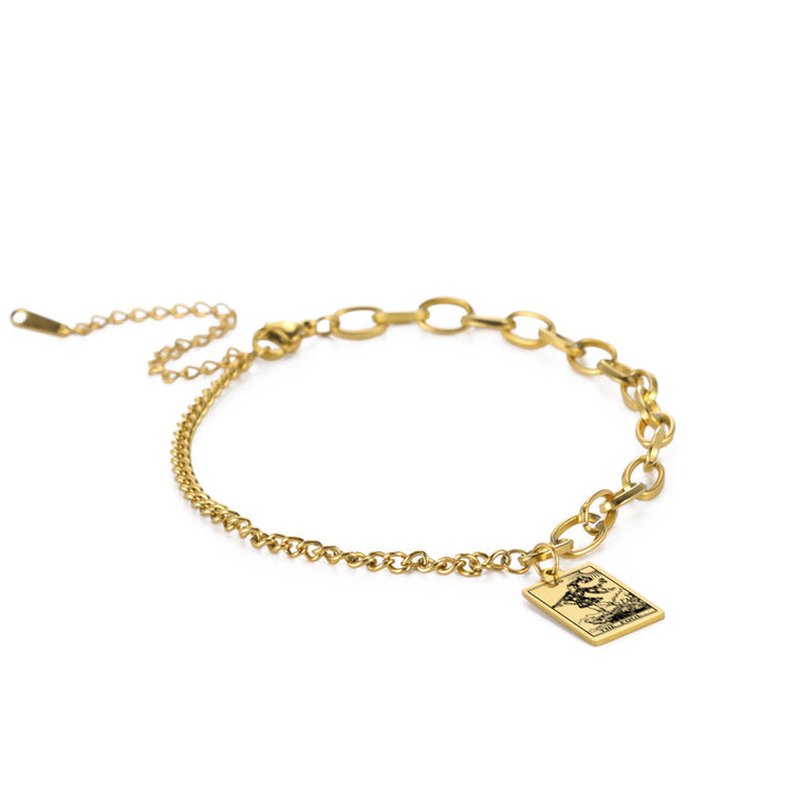 European And American Punk Atmosphere Business Gift Bracelet close up